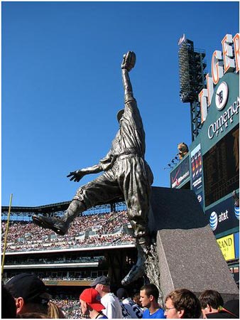 Al Kaline Statue at Comerica Park, Detroit.