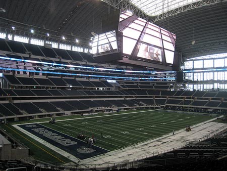 Cowboys Stadium in Arlington, Texas.