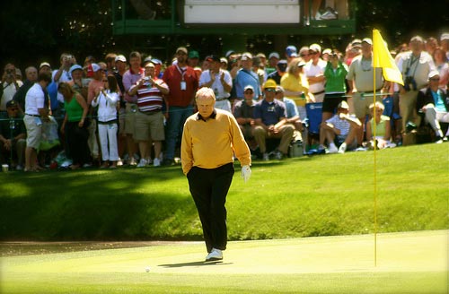 Jack Nicklaus at The Masters.