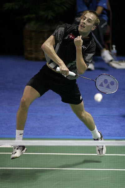 The danish badminton player Peter Gade.