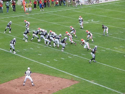Oakland Raiders vs. Cleveland Browns.