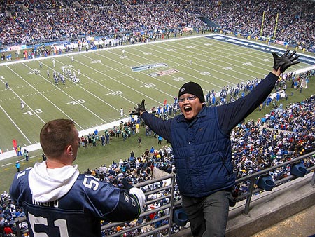 Fans cheered on as the host Seattle Seahawks beat the Dallas Cowboys.