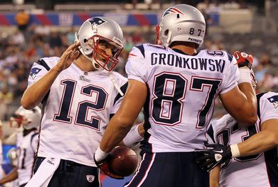 Gronkowski - Brady Celebrate