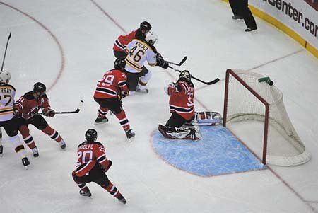 Bruins vs. Devils 4/2/08 Prudential Center Newark, NJ.