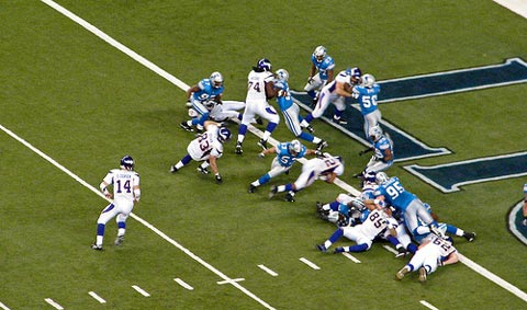 Minnesota Vikings against the Detroit Lions.