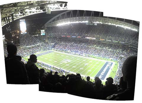 NFL Game. Seahawks vs Dallas (playoffs).