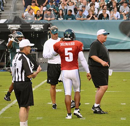 Donovan McNabb and Andy Reid.