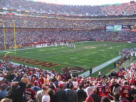 Washington Redskins vs. New Orleans Saints.