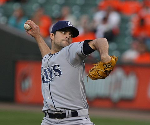 Tampa Bay Rays starter Andy Sonnanstine.